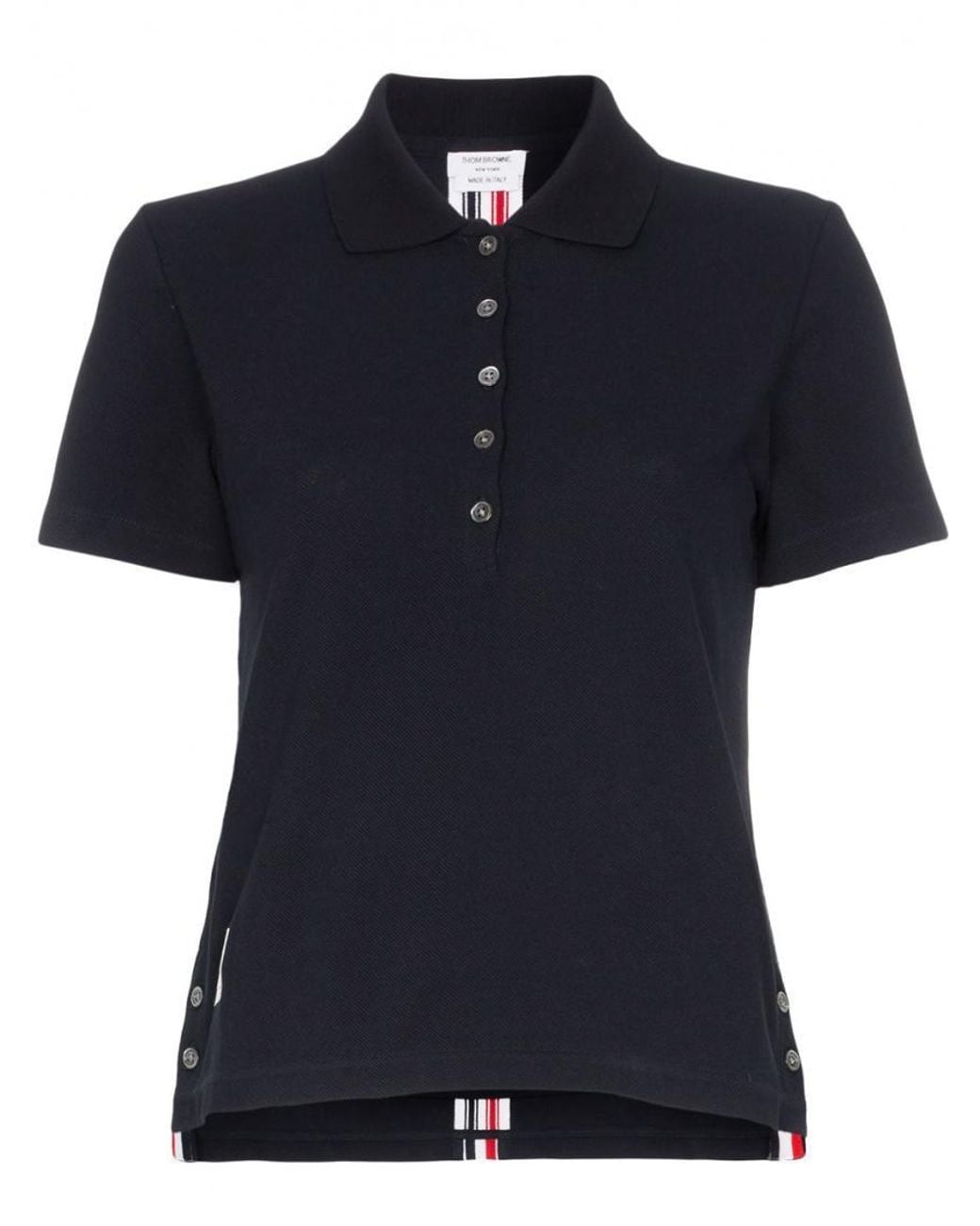 Thom Browne Blue Rwb Cotton Polo Shirt