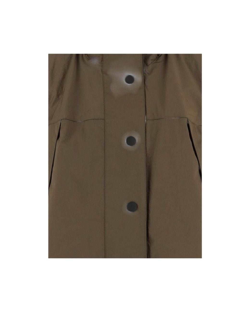 Burberry Green Dark Solid Hood Blazer
