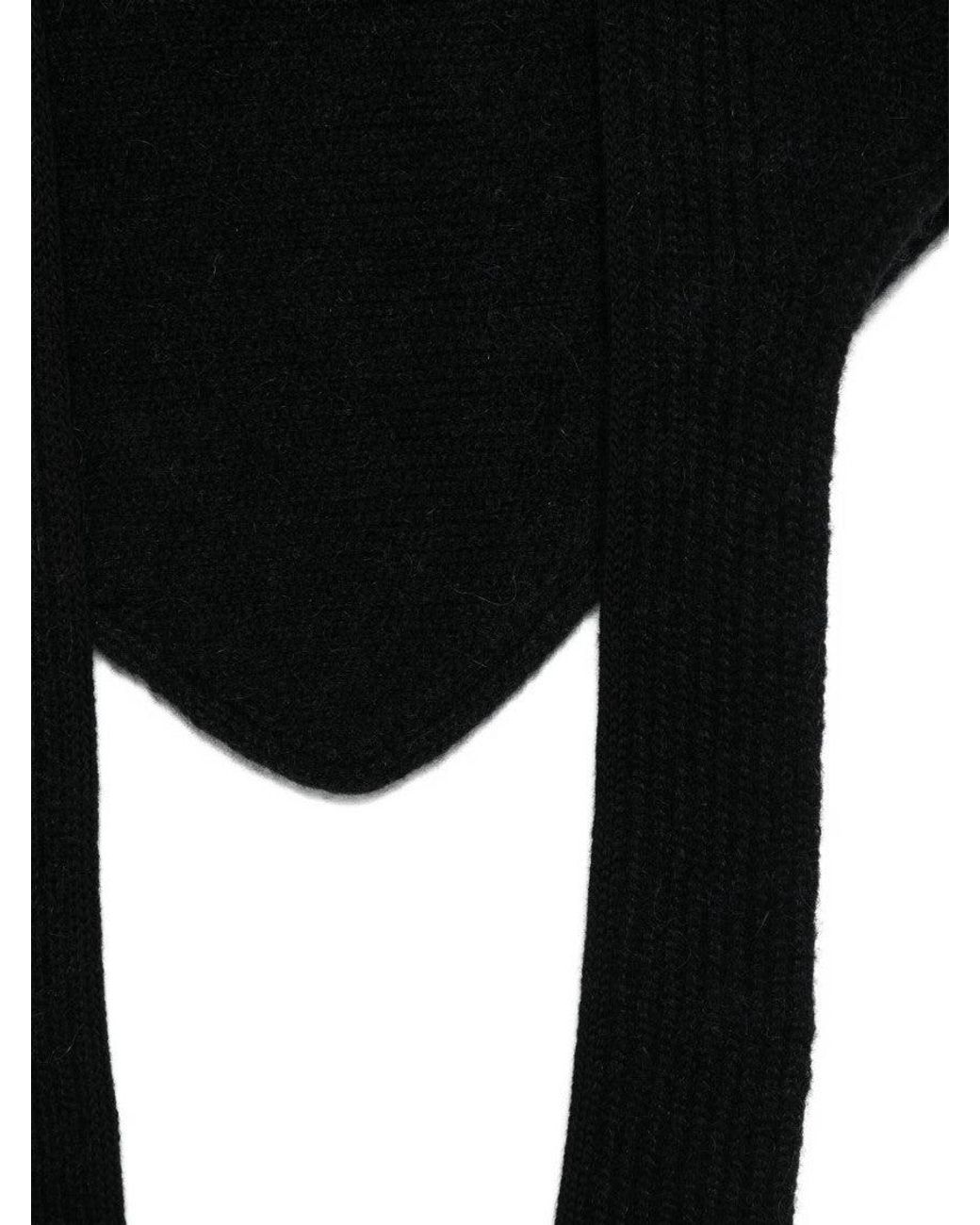 Jacquemus Black Le Chale Grosgrain Scarf