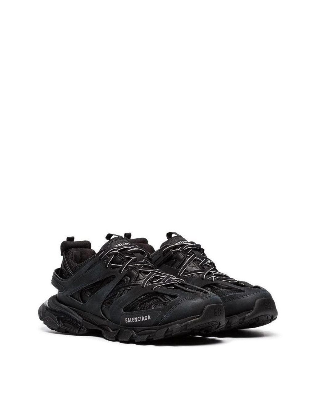 Balenciaga Black Logo Track Sneakers for men