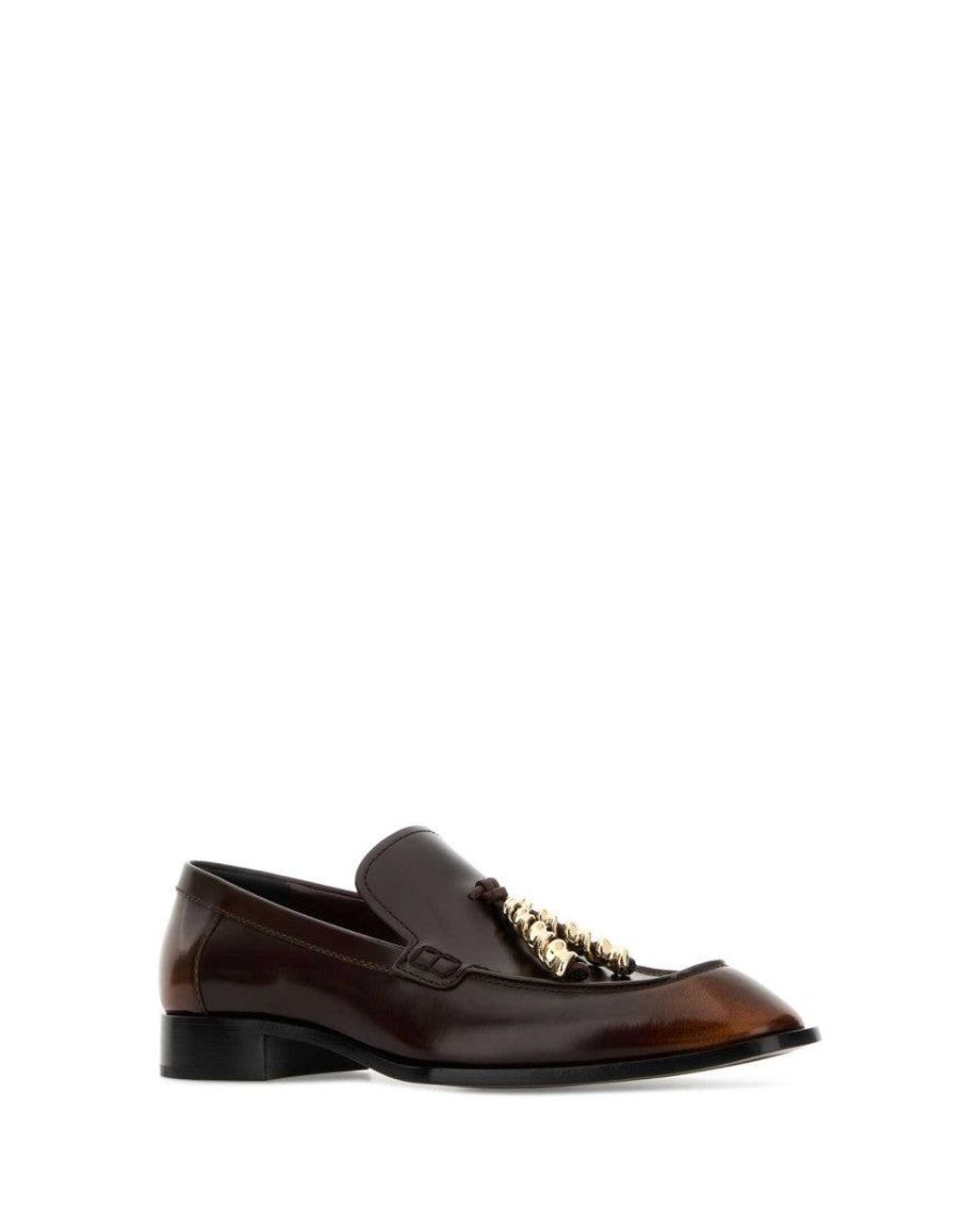 Loewe Black Slip On Loafers
