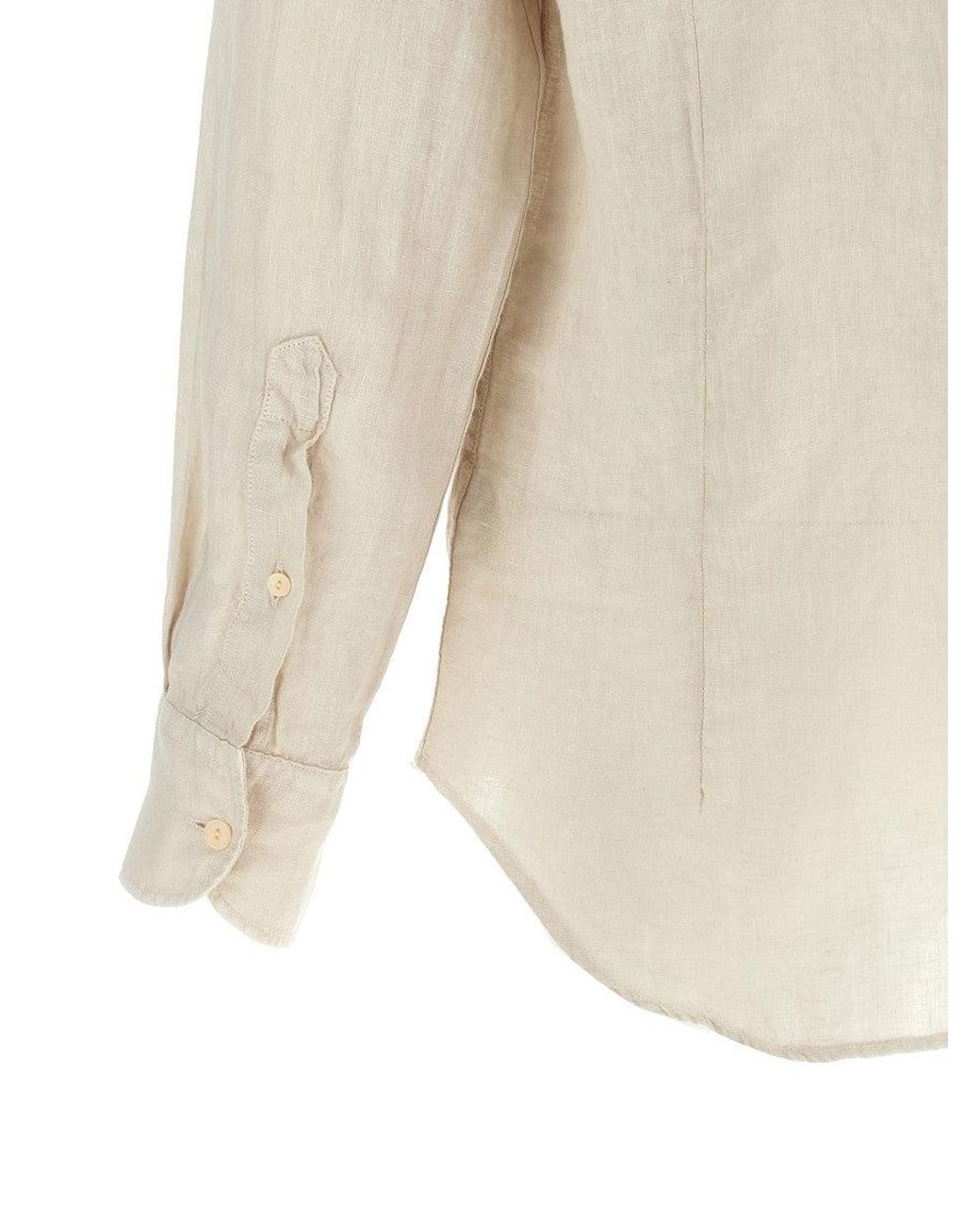 Mc2 Saint Barth White Solid Shirt for men