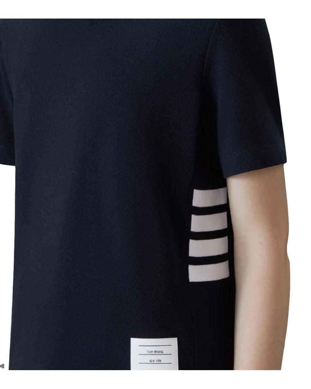 Thom Browne Blue Crew Neck T-Shirt