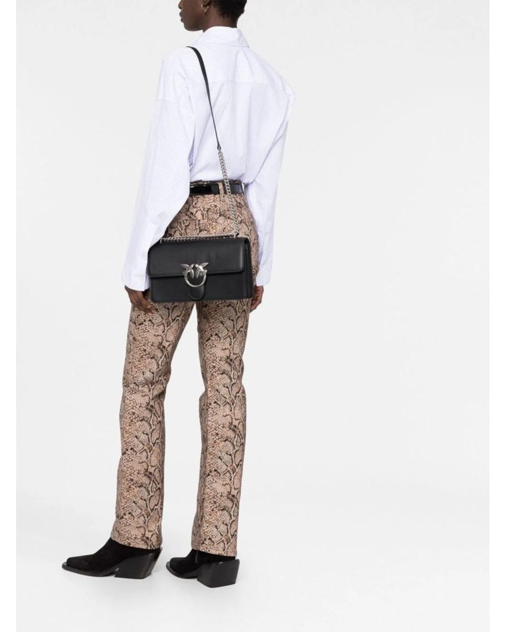Pinko Black Love One Classic Crossbody Bag