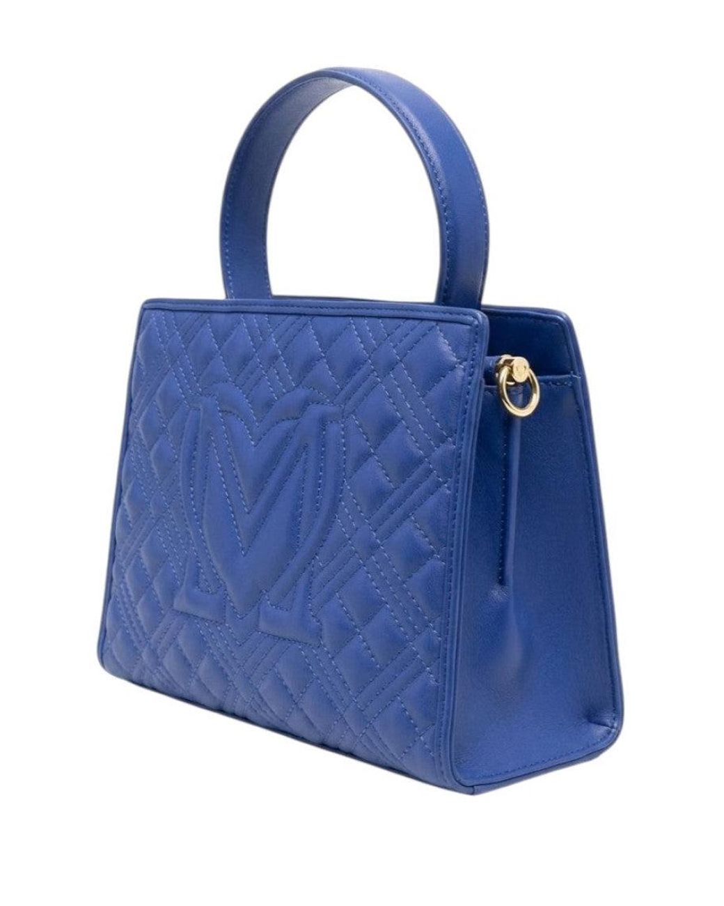 Love Moschino Blue Logo Small Satchel