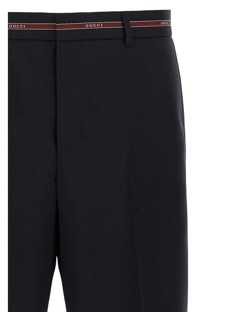Gucci Black Selvedge Pants for men