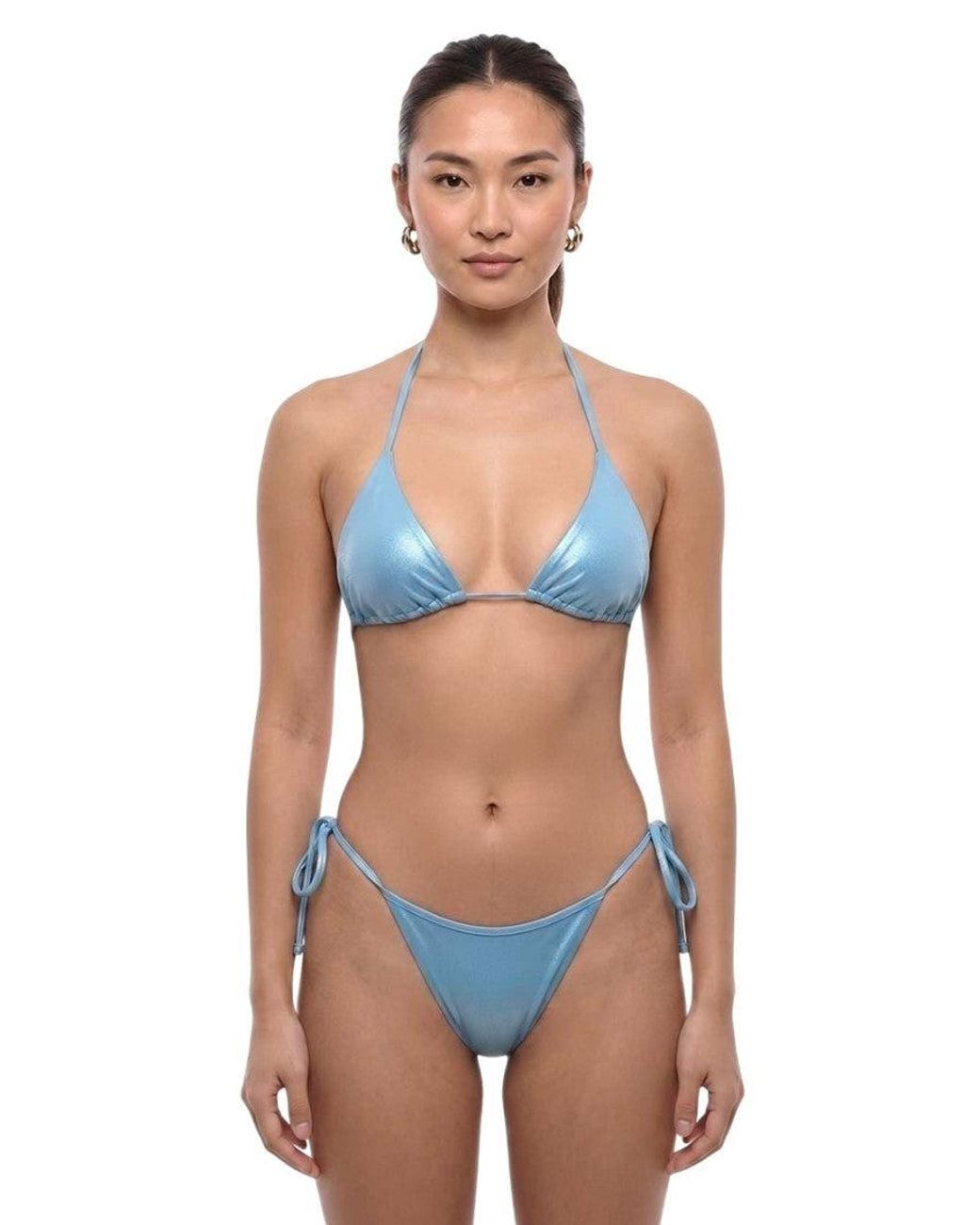 DSquared² Blue Solid Swimwear