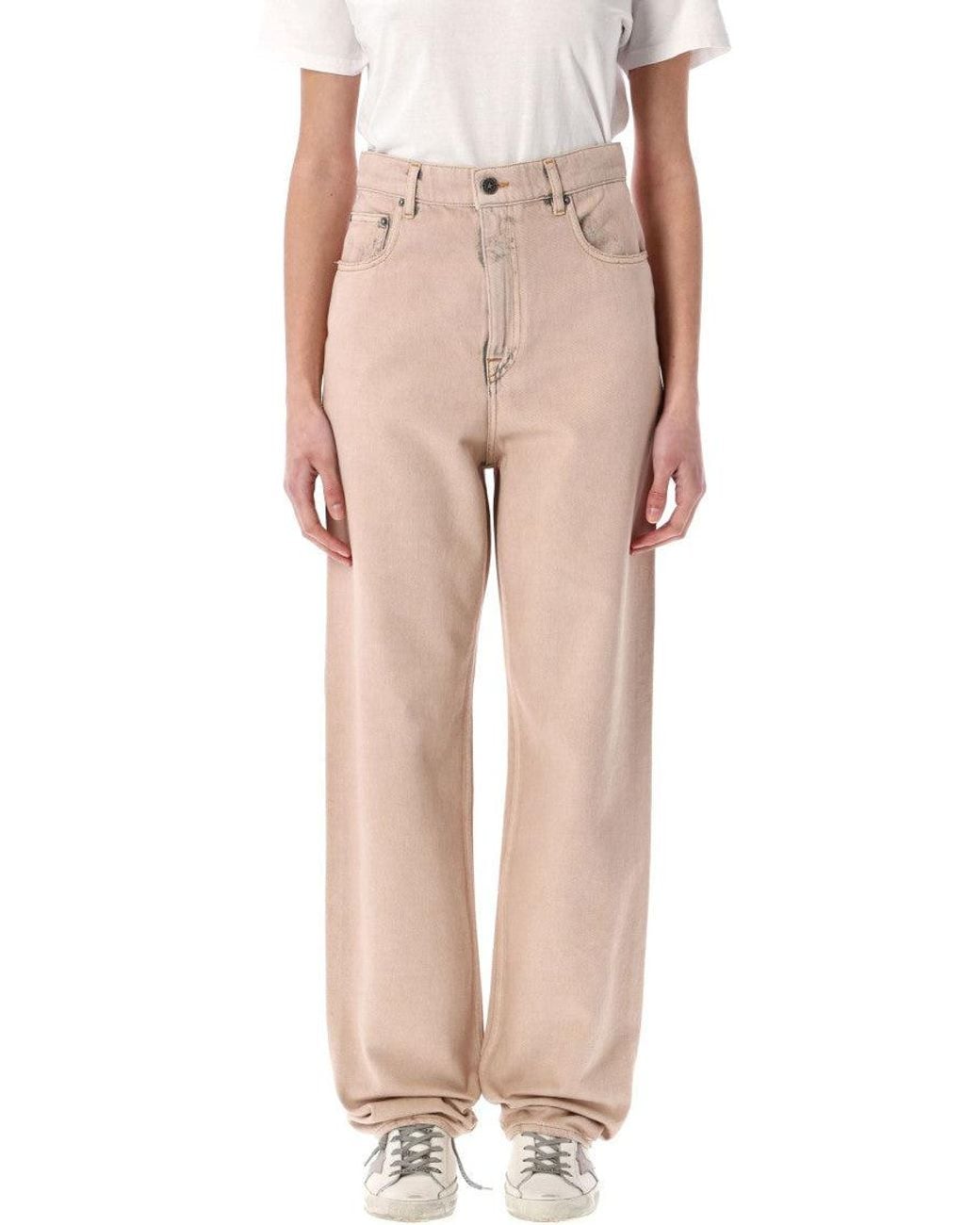 Golden Goose Deluxe Brand Natural 'Kim' Cotton Jeans