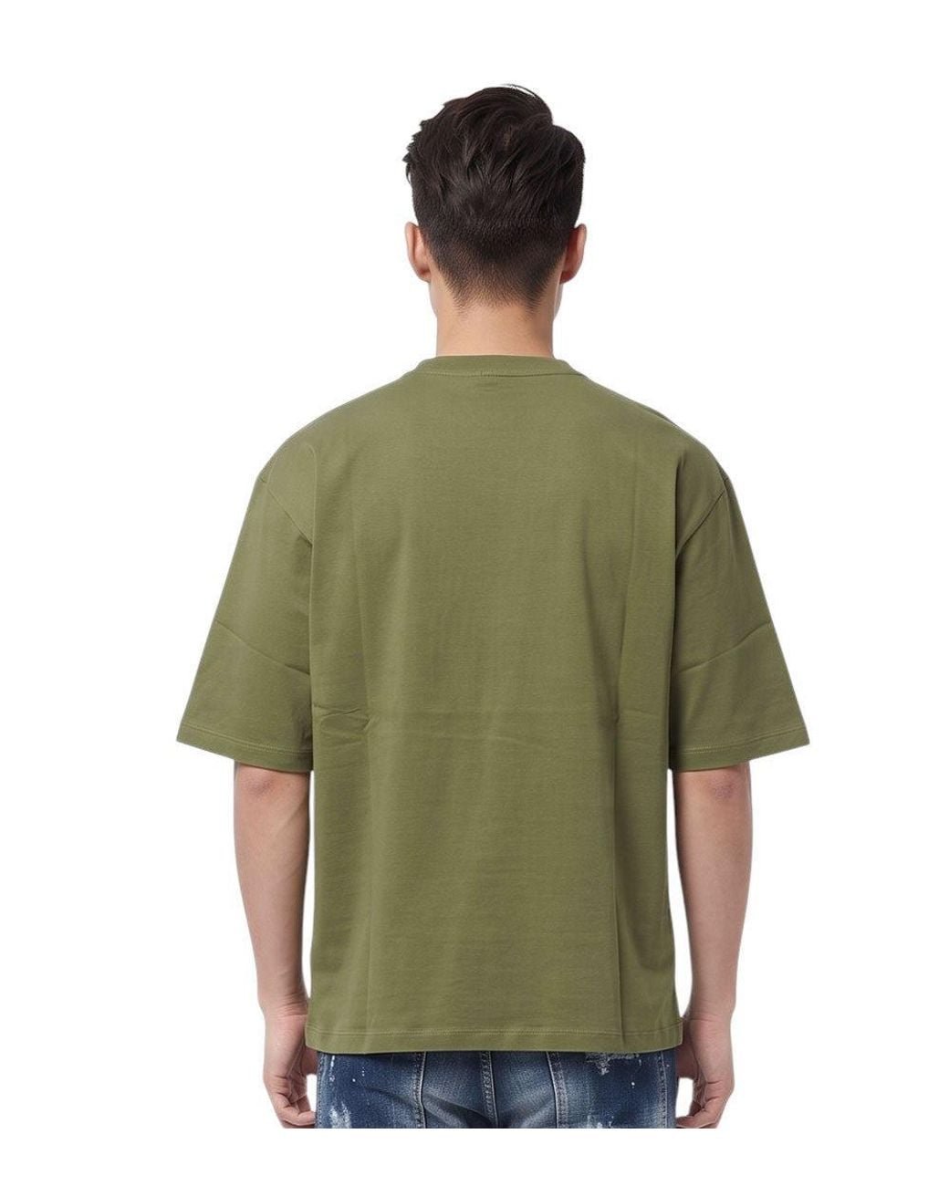 DSquared² Green Loose Logo T-Shirt for men