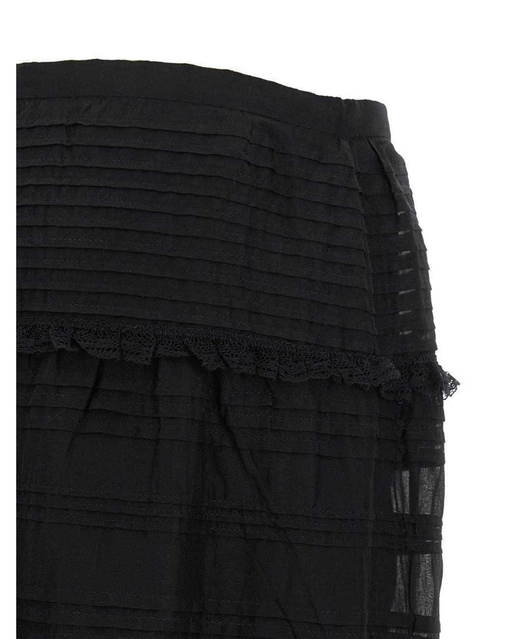 Isabel Marant Black Marant Etoile 'Paoline' Long Skirt