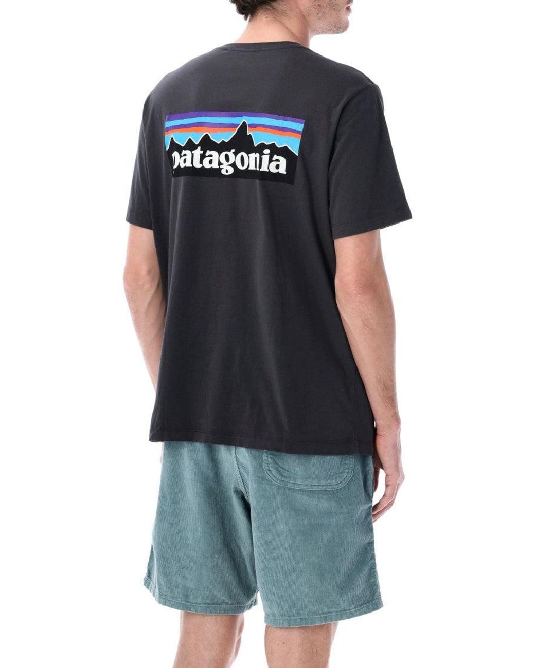 Patagonia Black Crew Neck T-Shirt for men