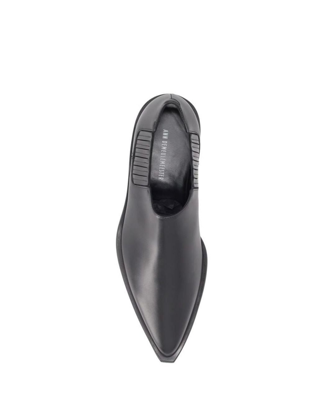 Ann Demeulemeester Gray Leather Loafers