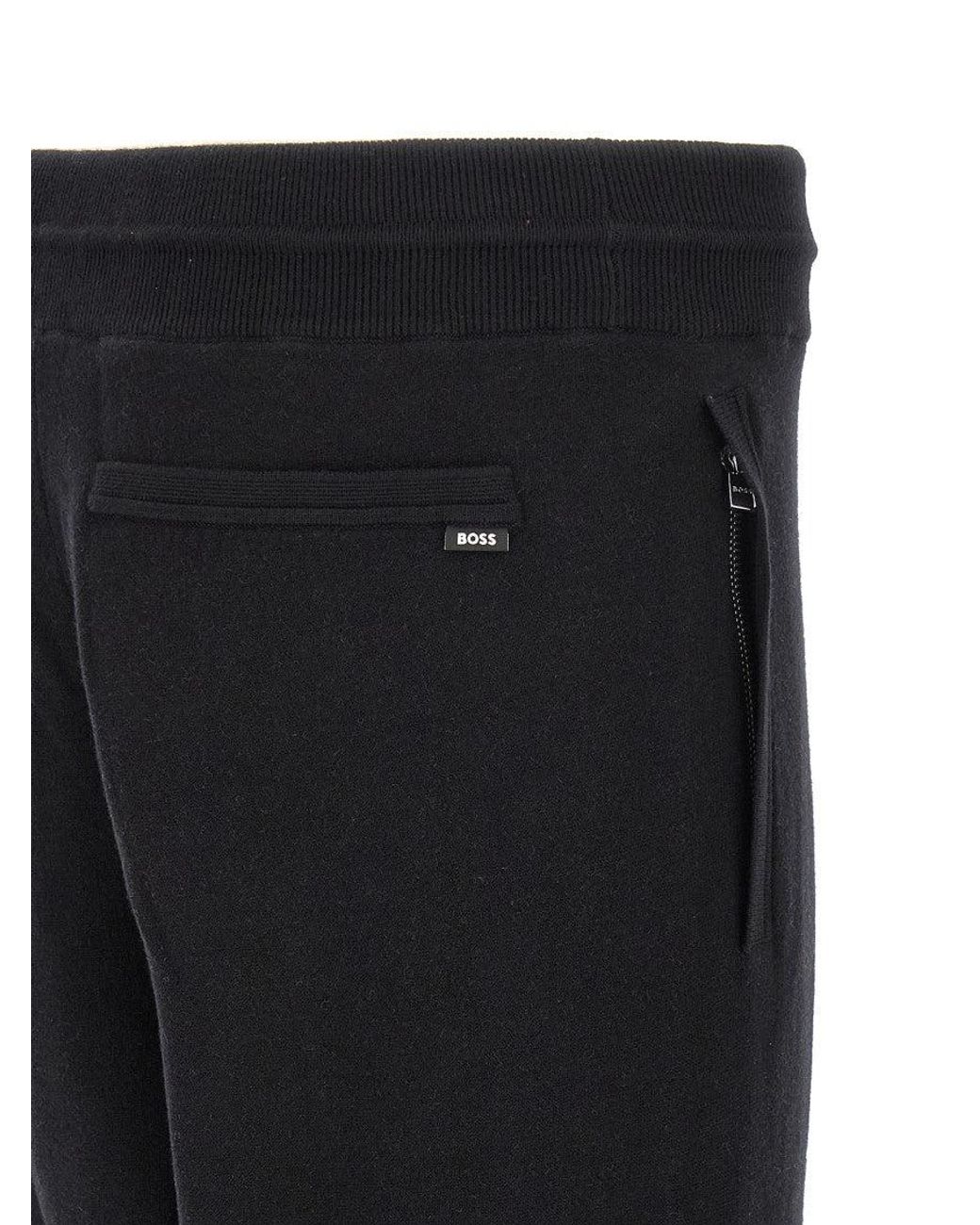 Boss Black Elastic Waistband Joggers for men