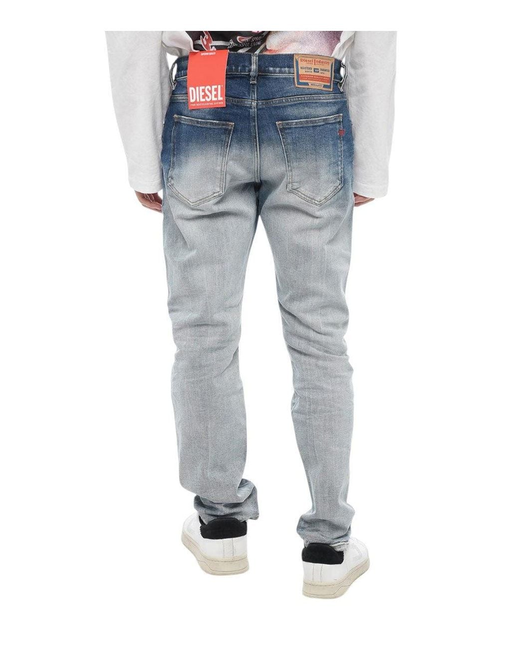 DIESEL Blue Light Slim Mid Rise Jeans for men