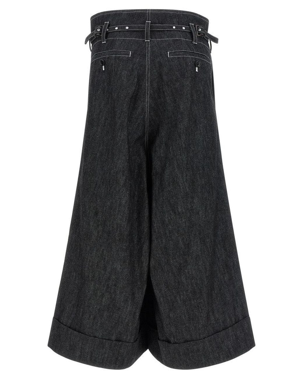 Junya Watanabe Black Relaxed High Rise Jean