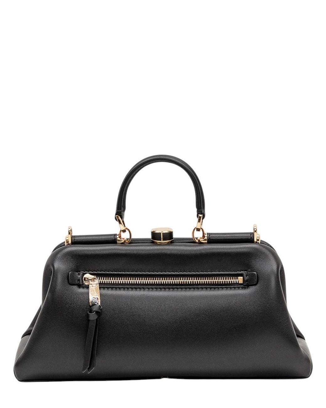 Dolce & Gabbana Black Grandma Medium Satchel