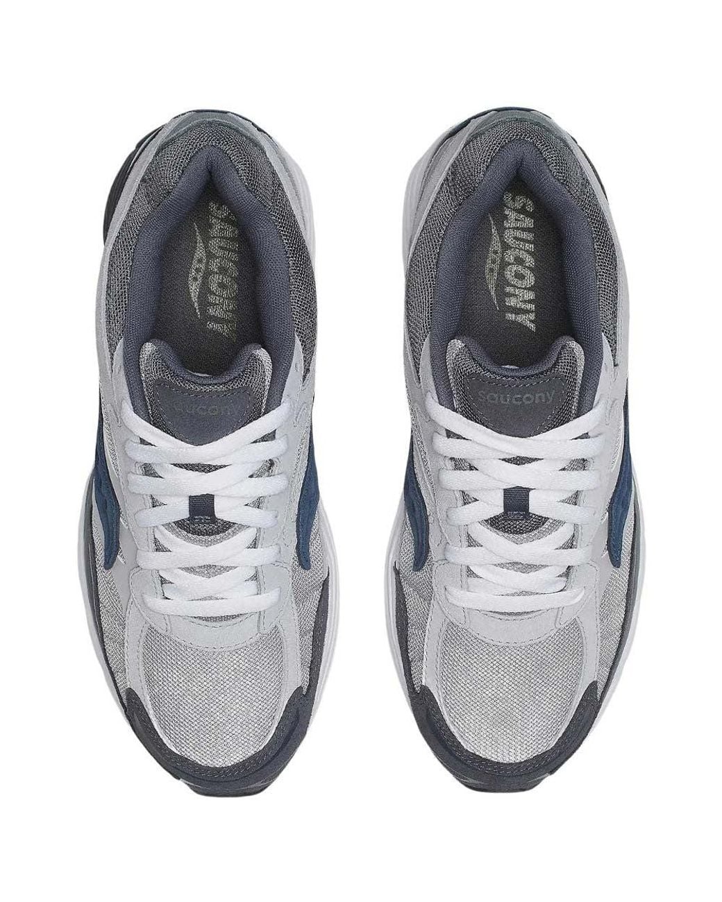 Saucony White Color Block Progrid Omni Sneakers for men