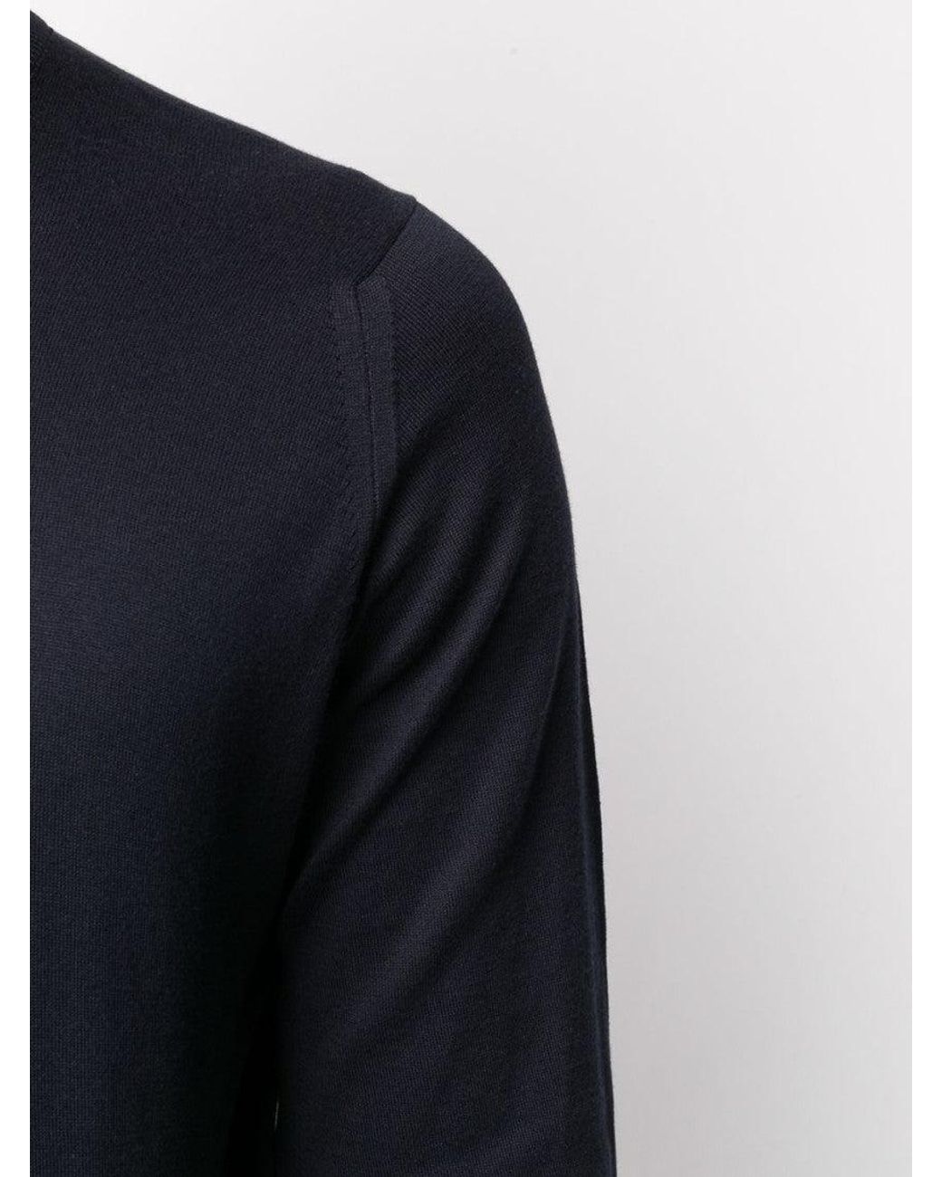 John Smedley Blue Hatfield Knitted Jumper for men