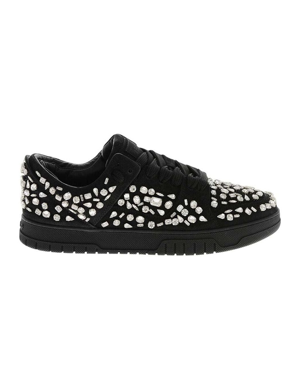 1989 STUDIO Black Low Leather Sneakers for men