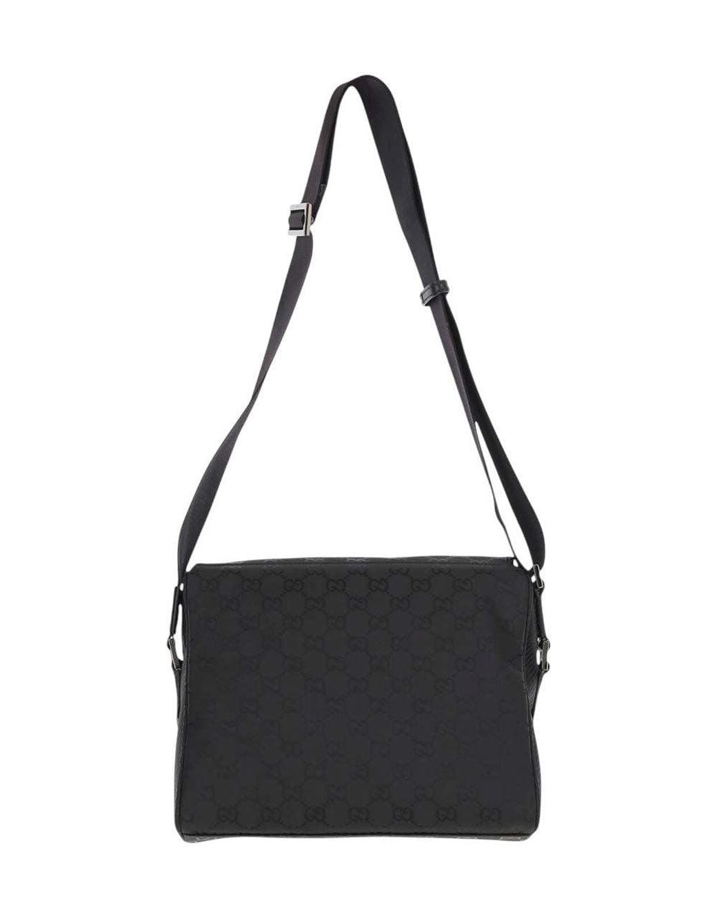 Gucci Black Gg Medium Crossbody Bag for men