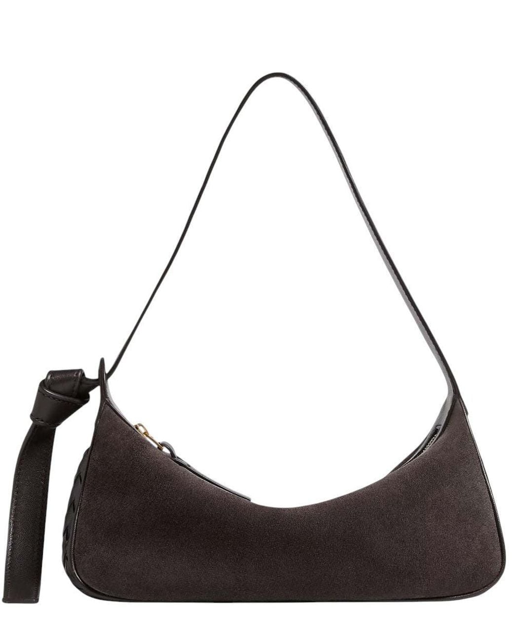 Bottega Veneta Brown Dark Nodo Small Shoulder Bag