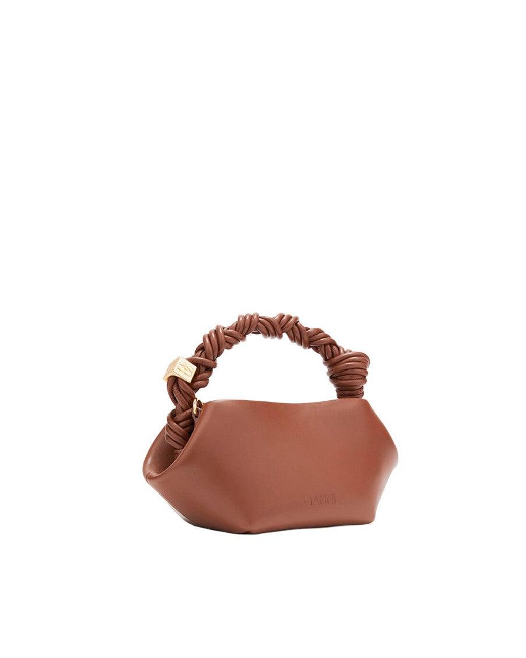 Ganni Brown Borsa Bou Mini Sorrel Horse