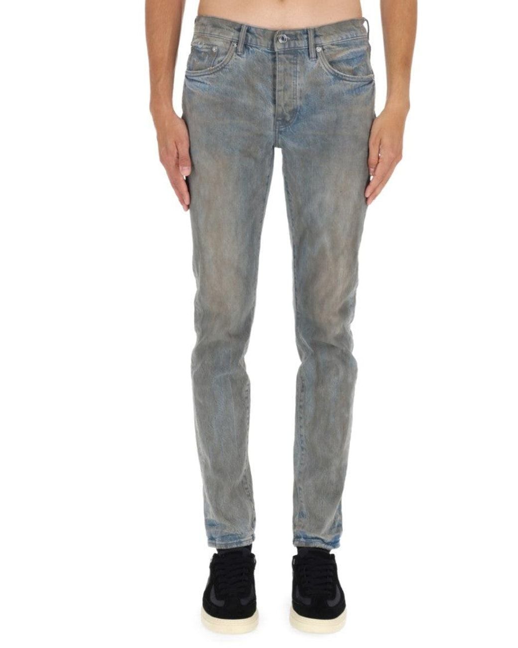 Purple Brand Blue Mid Rise Jeans for men