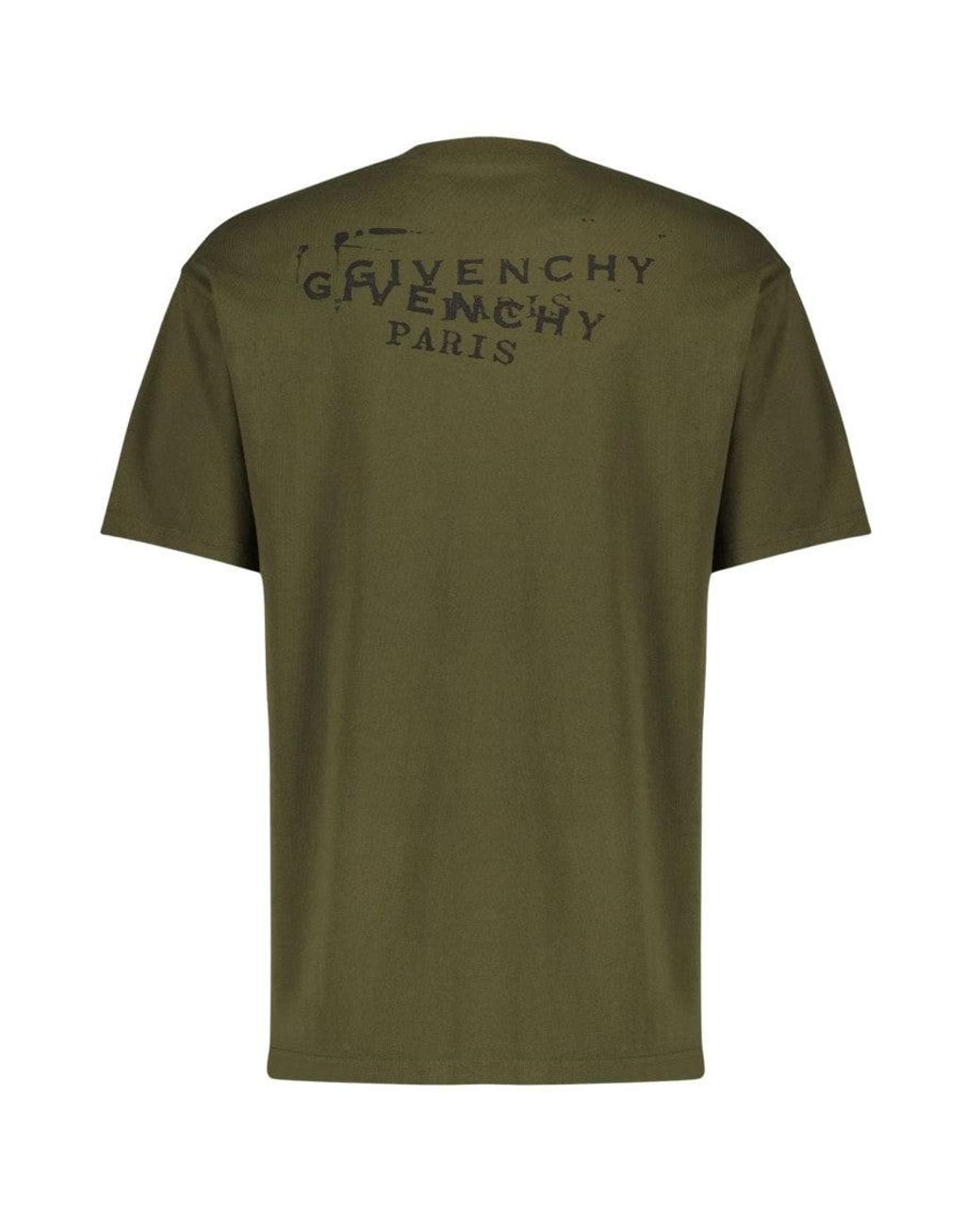 Givenchy Green Cotton T-Shirt for men