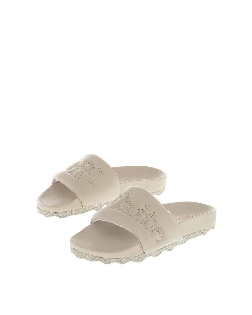 Off-White c/o Virgil Abloh White Logo Slides