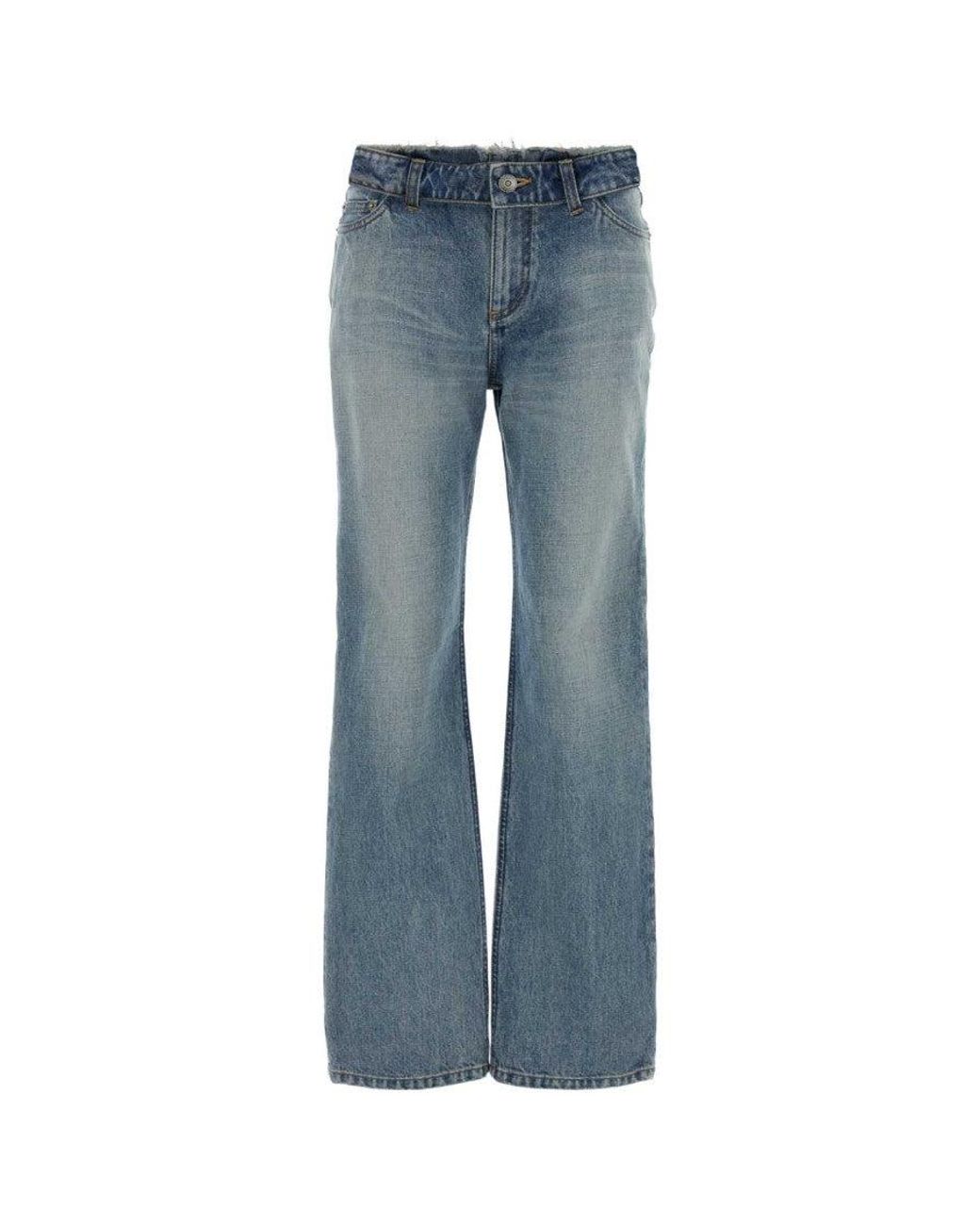 McQueen Blue Regular Mid Rise Jeans