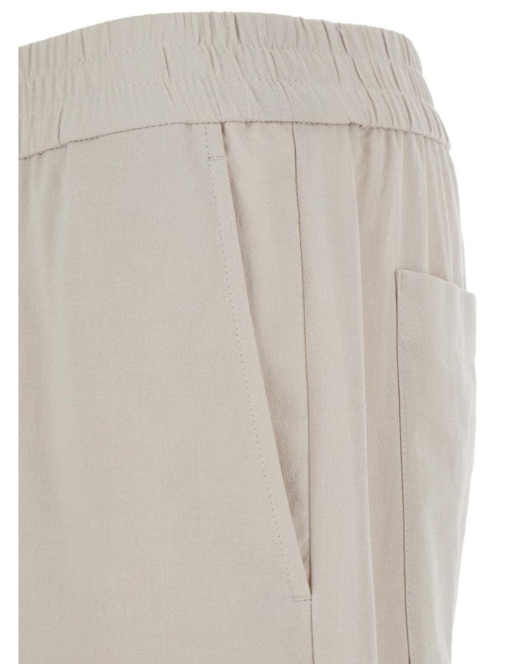 AMI White Light Elasticated Shorts for men
