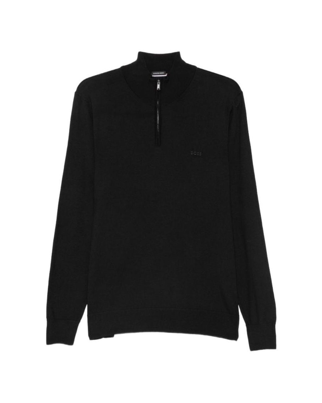 Boss Black Half-Zip Sweater for men