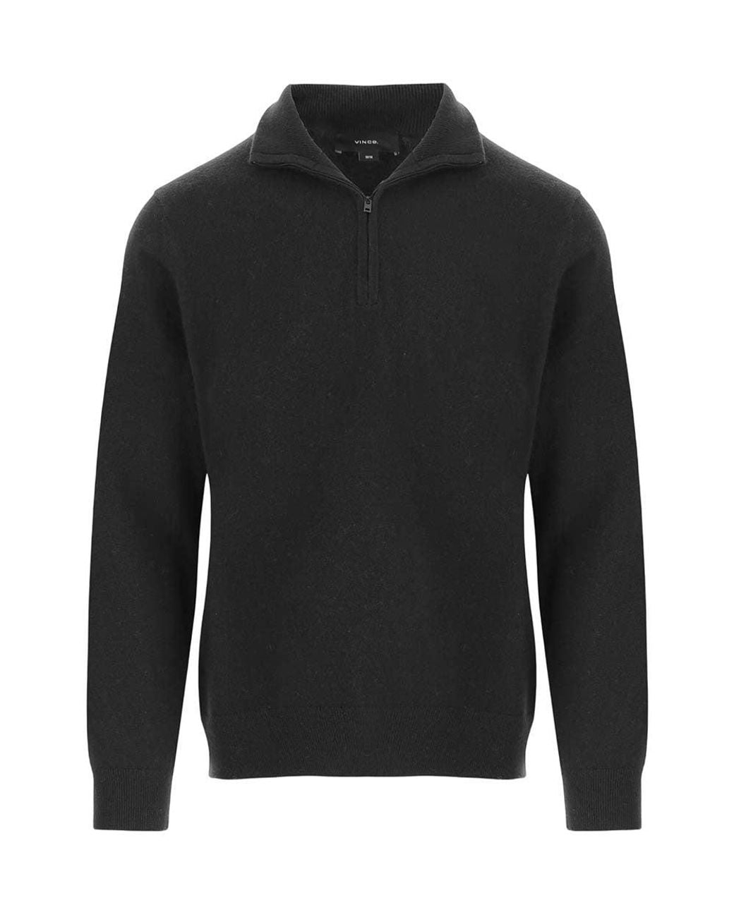 Vince Black Half Zip Sweater for men