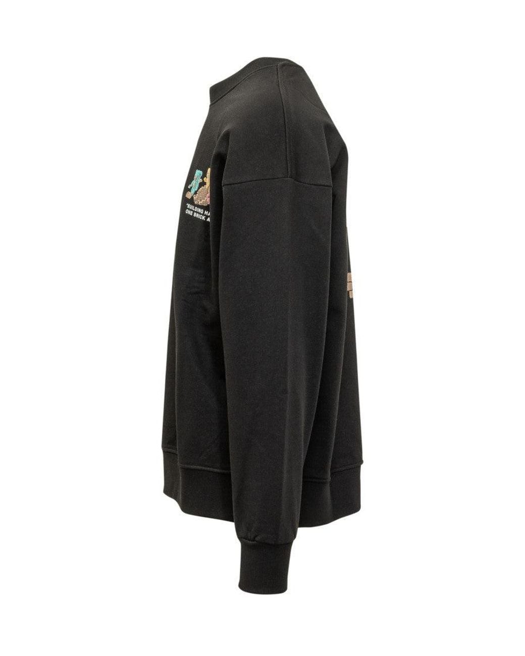 Barrow Black Crew Neck Sweatshirt for men