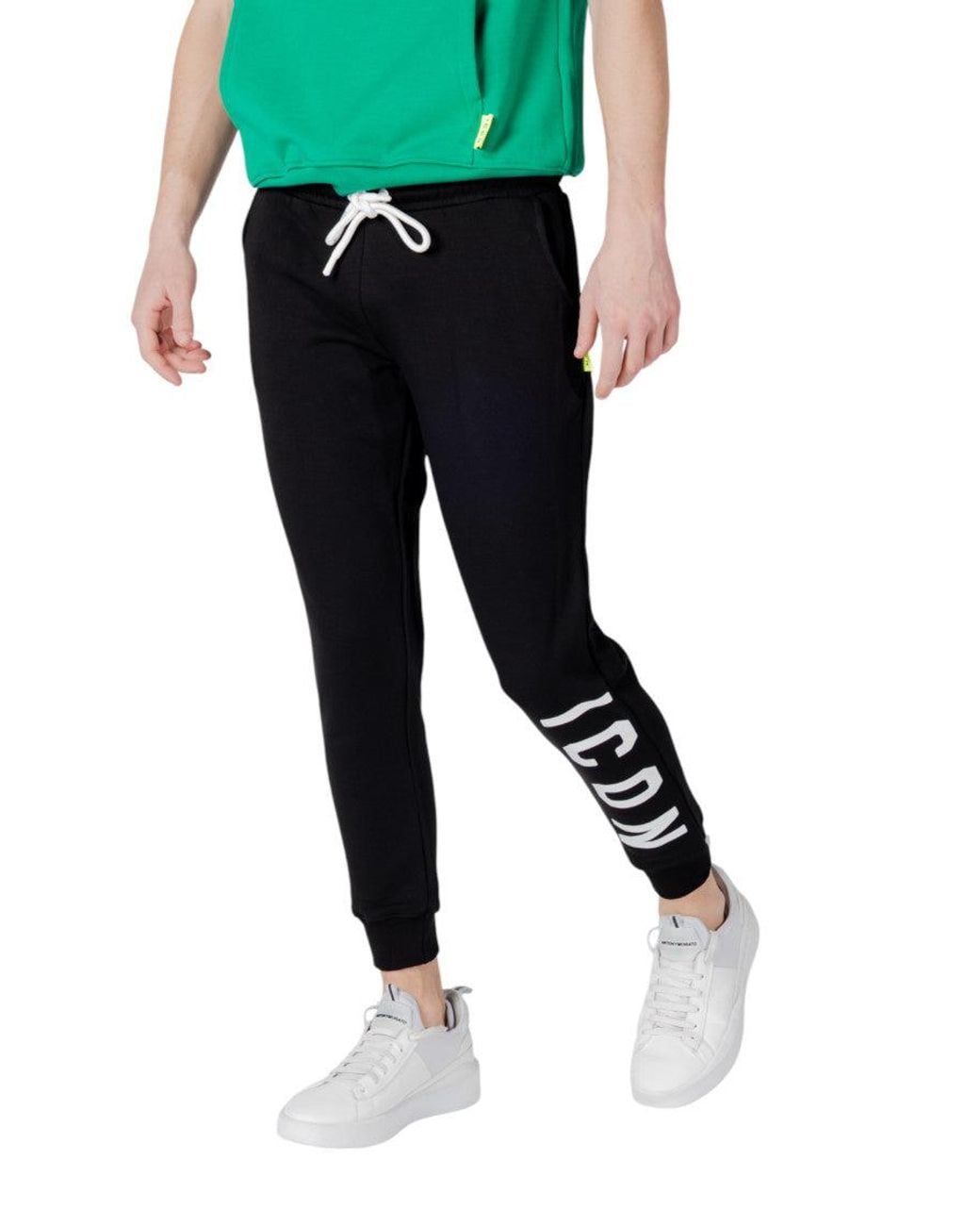 ICON DENIM Black Regular Joggers for men