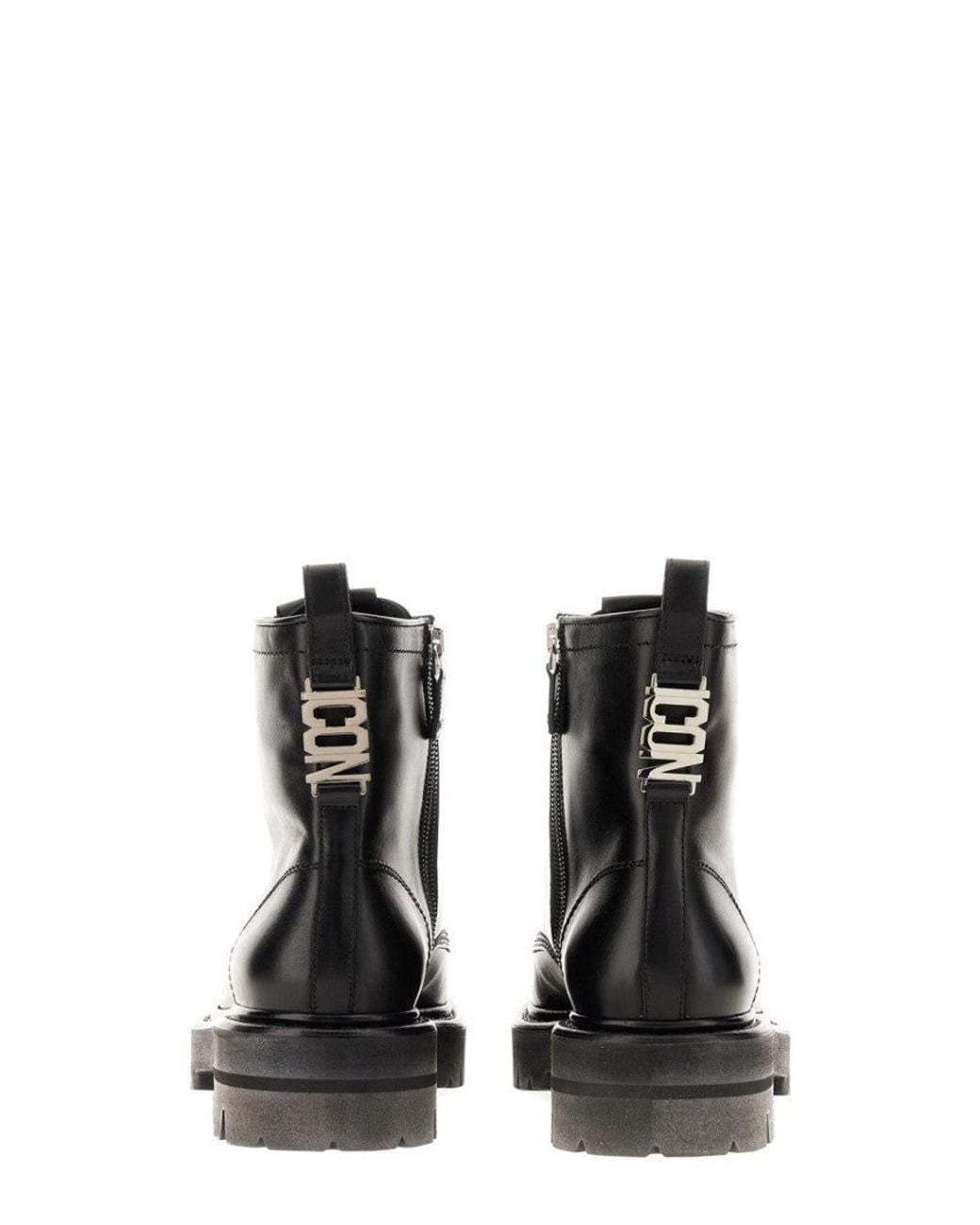 DSquared² Black Leather Boots