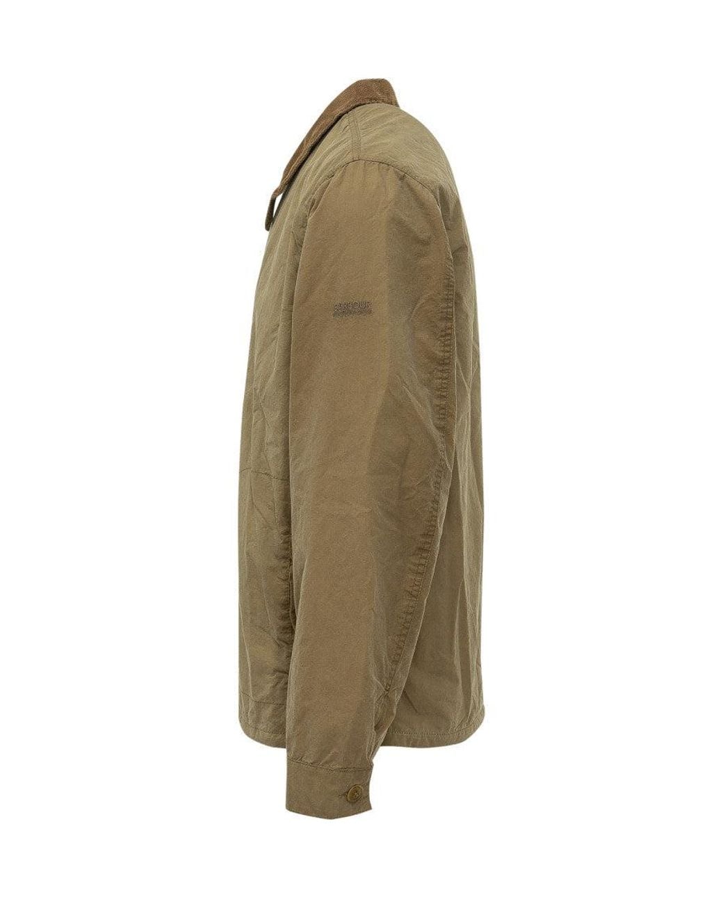Barbour Green Solid Shirt Collar Jacket for men