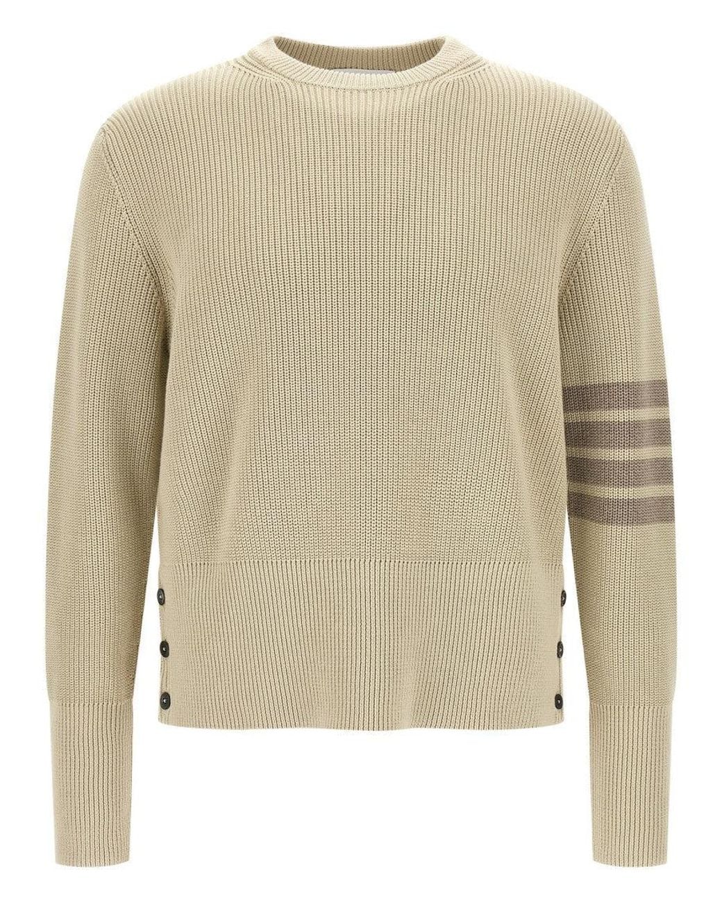 Thom Browne Natural '4Bar' Sweater for men