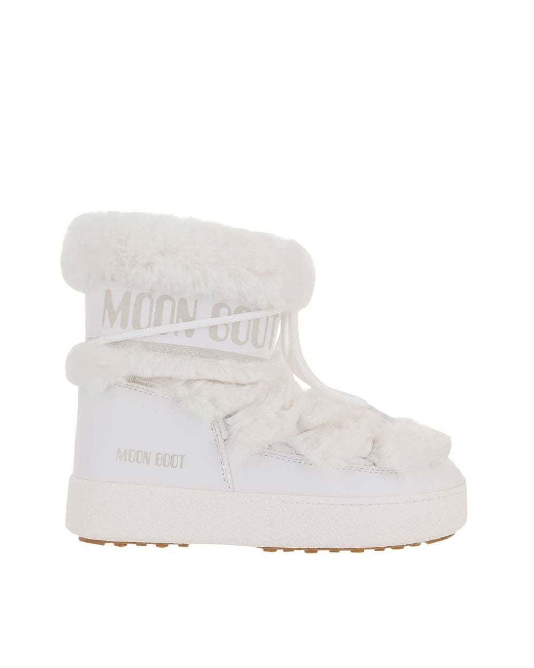 Moon Boot White Logo Winter Boots