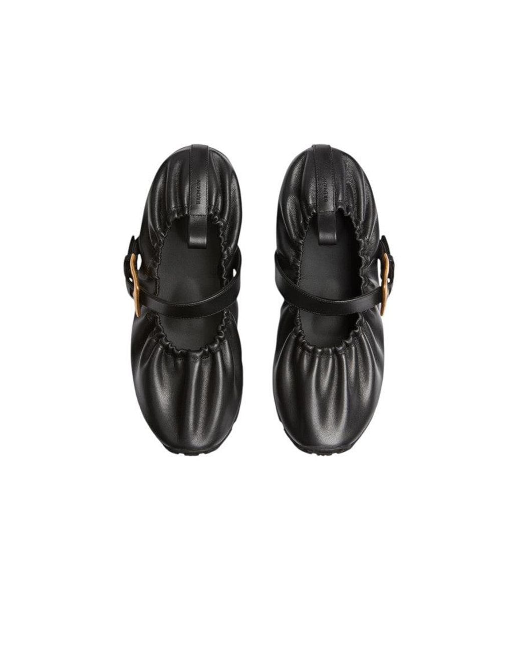 Balmain Black B-Buzz Ballet Flats