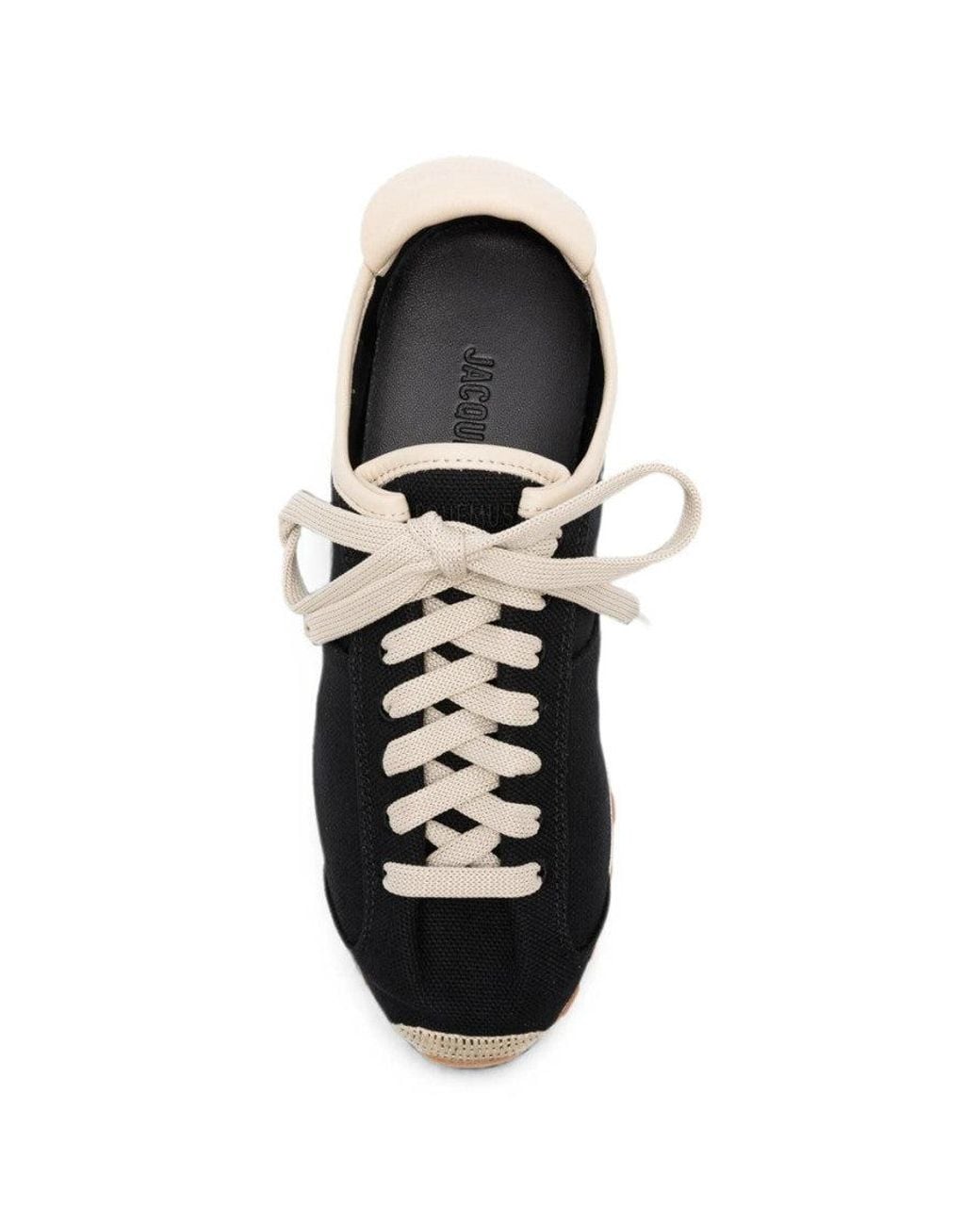 Jacquemus Black Lace-Up Sneakers