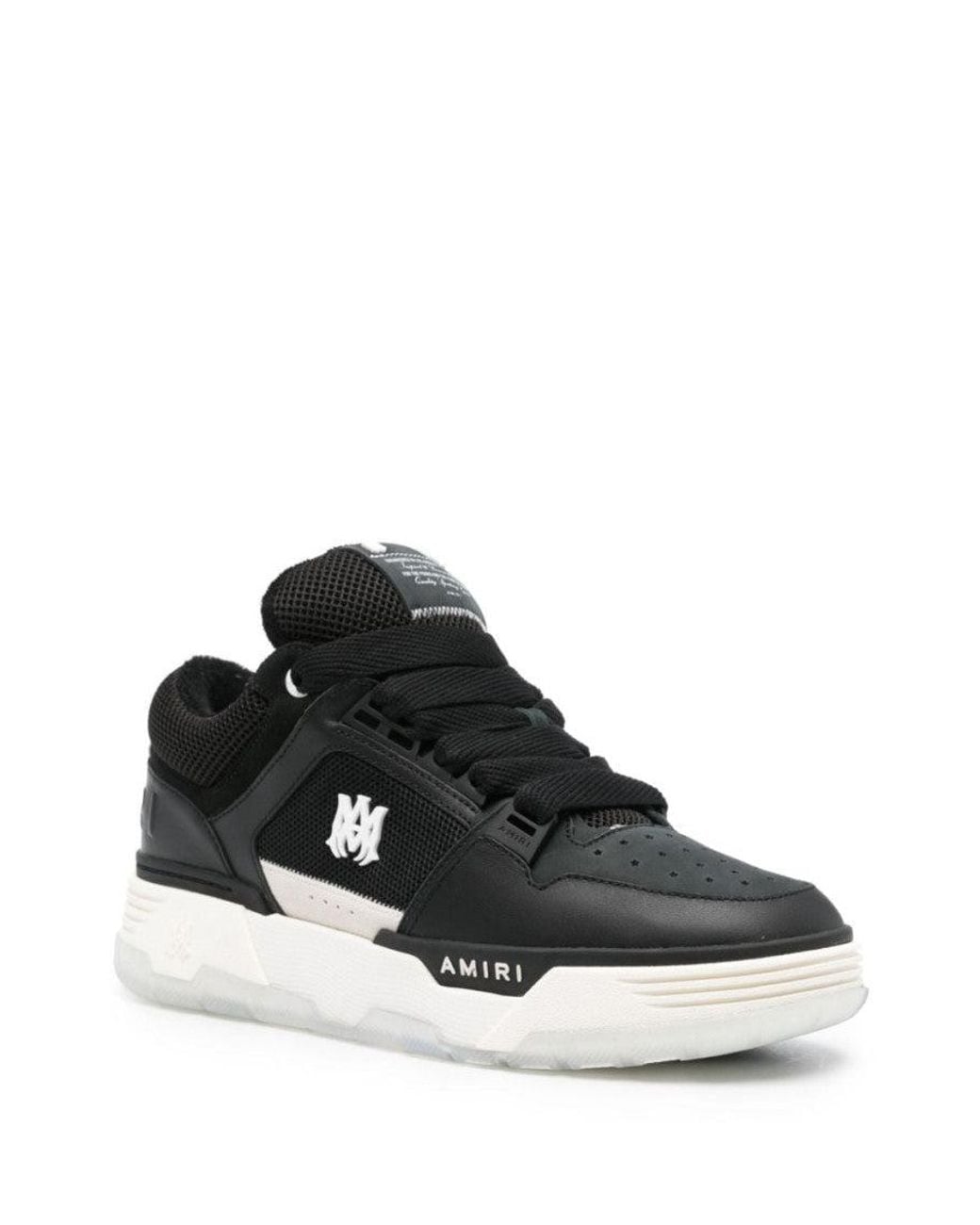 Amiri Black Leather Sneakers for men