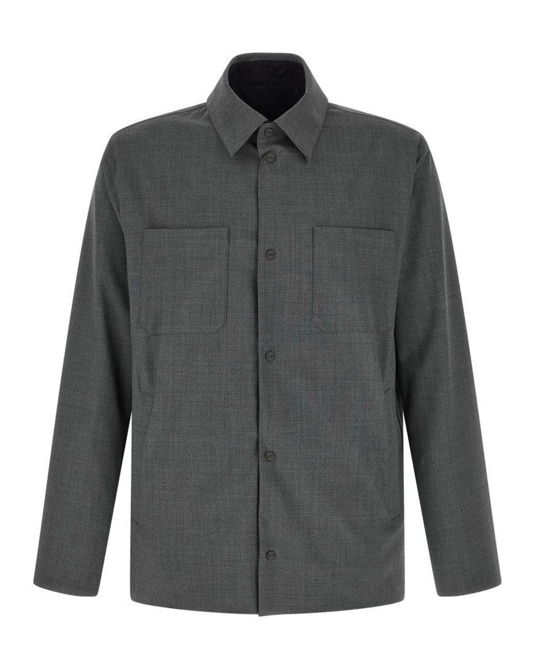 Herno Gray Reversible Jacket for men