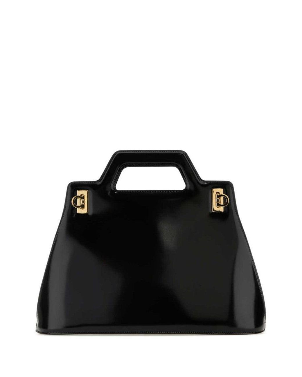 Ferragamo Black Wanda Satchel Bag