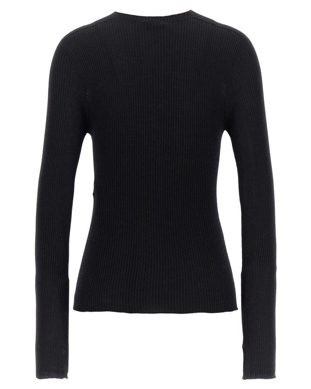 Lanvin Blue Ribbed Sweater