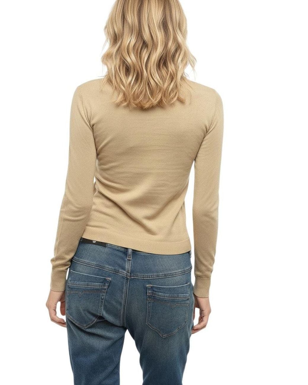 DIESEL Blue Knitted Crew Neck Sweater