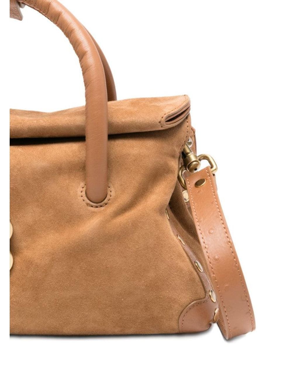 Zanellato Brown Dotta Small Satchel