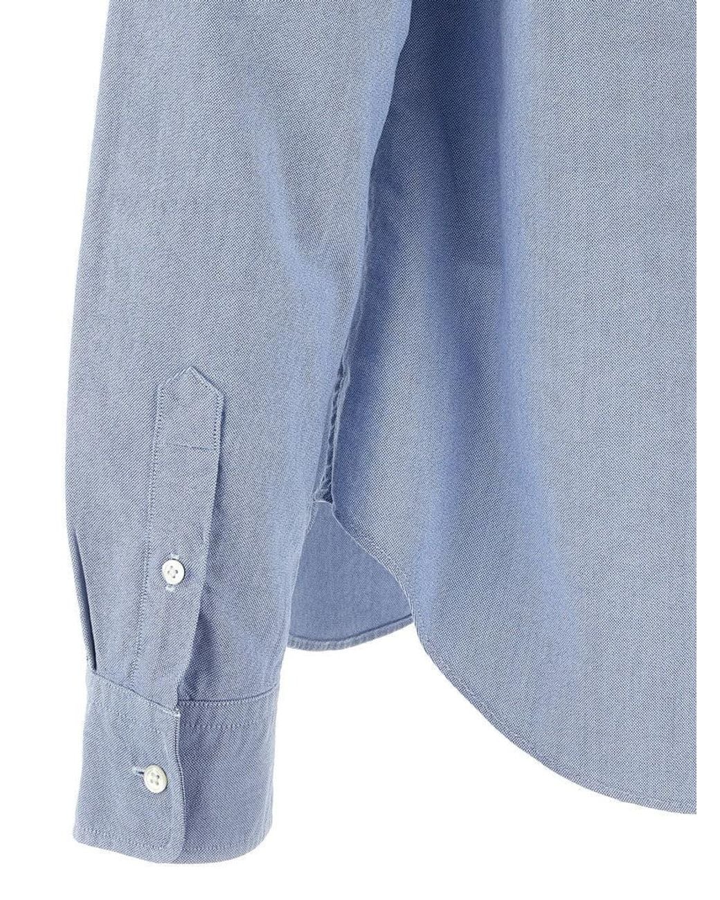 Polo Ralph Lauren Blue Light Logo Embroidery Shirt