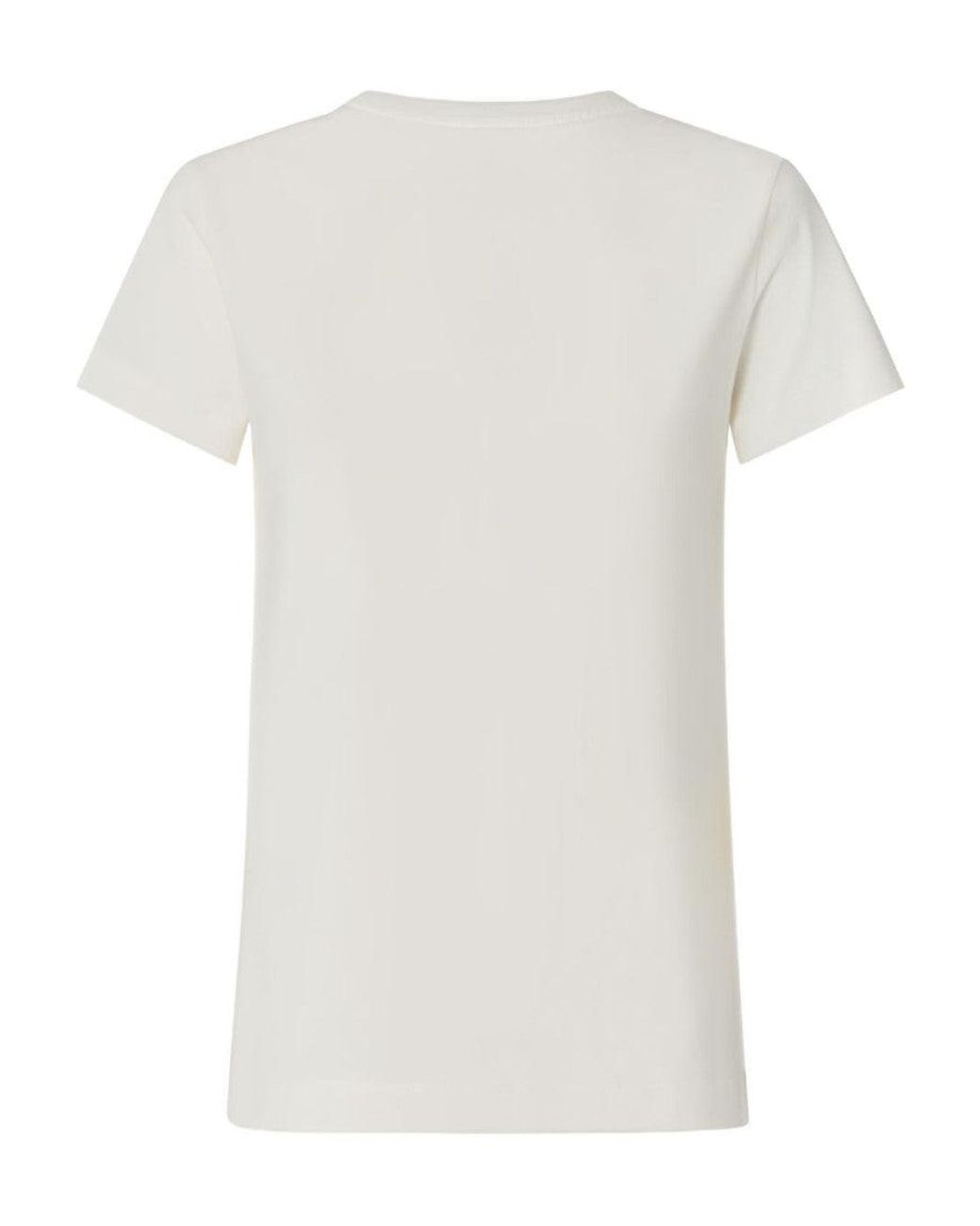 Pinko White Embossed Logo T-Shirt