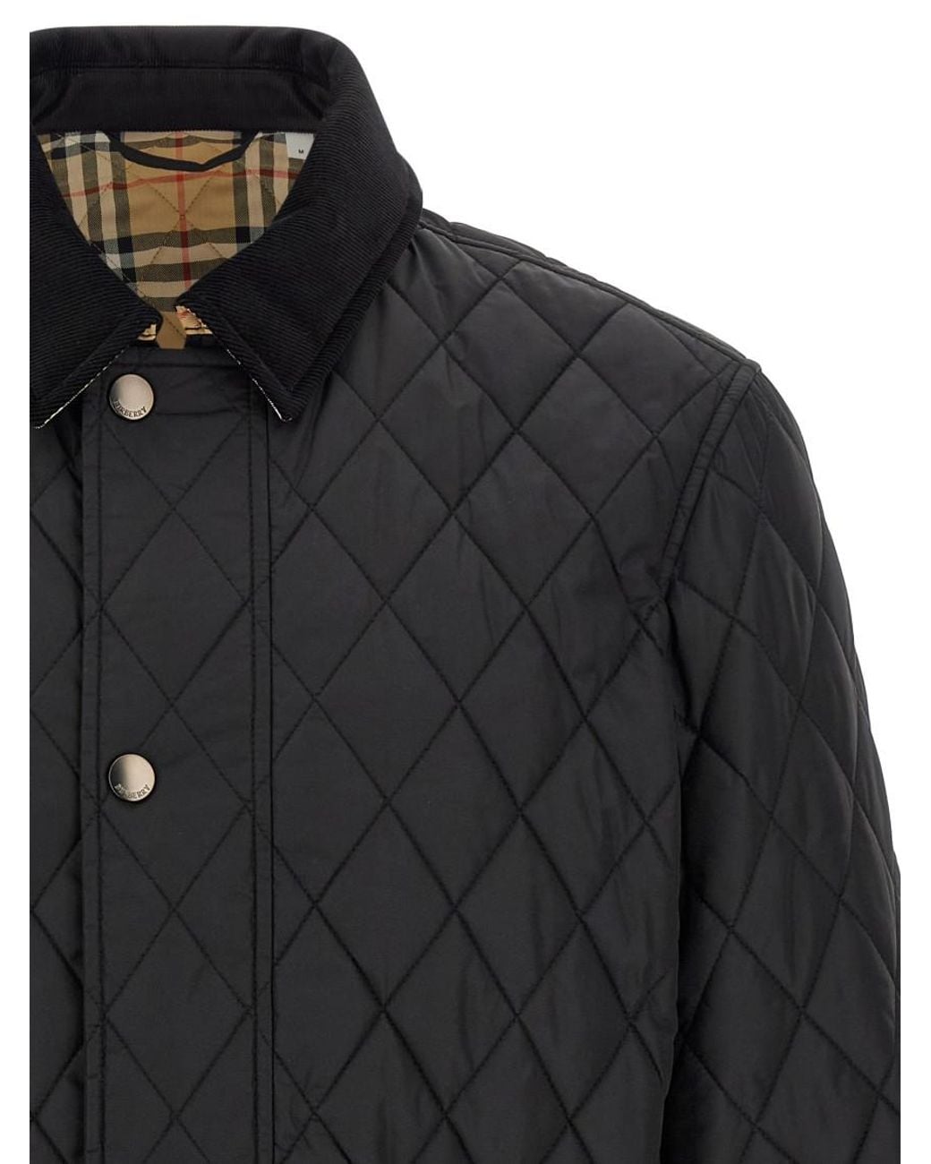 Burberry Black Quilted Regular Jacket for men